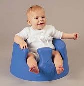 Blue bumbo baby seat.