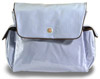 Fleurville blue chocolate diaper bag.
