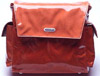 Orange mothership diaper bag.