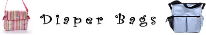 Diaper bags header graphic.